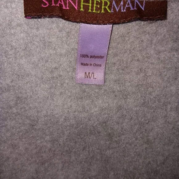 STAN HERMAN WOMEN'S BELTED HOUSE ROBE - Picture 6 of 12